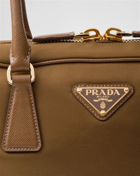 prada re-edition 1978 large re-nylon and saffiano leather two-handle bag|prada saffiano lux shoulder bag.